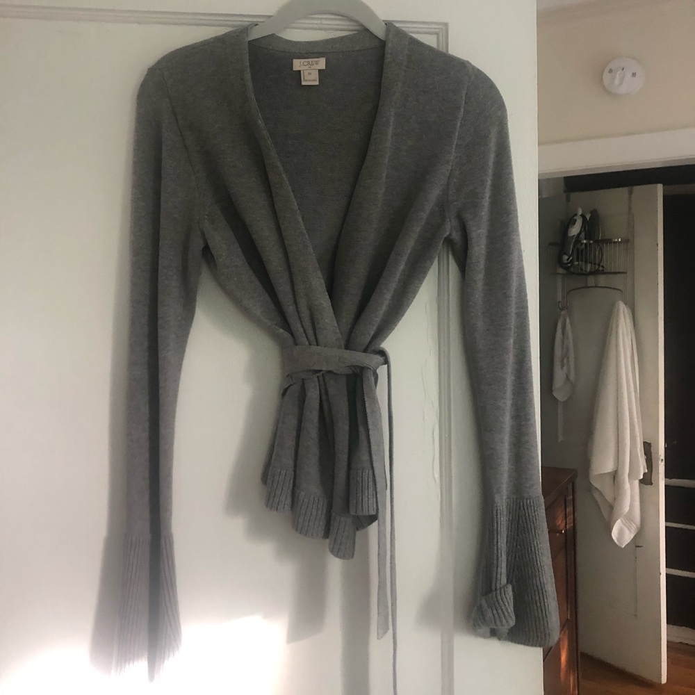Jcrew wrap sweater top